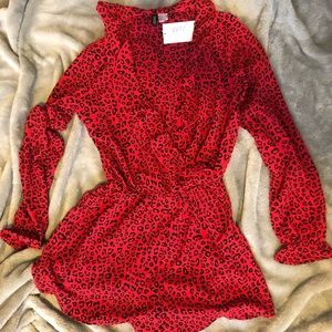 Leopard Shorts Jumpsuit